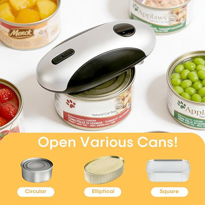 Electric Can Openers in 2026: Automatic Can Opener Electric with Rechargeable. The Can Opener Creates A Smooth Edge, Making It The Best Gift for Seniors And Kids. (Gray) - Image 6