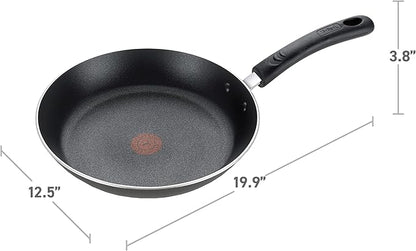 T-Fal Experience Nonstick Fry Pan 12.5 Inch, Induction, Oven Broiler Safe 400F, Non Stick Frying Pan, Skillet, Kitchen Egg Pan, Omelet Pan, Cookware, Pots and Pans, Home, Dishwasher Safe, Black - Image 7
