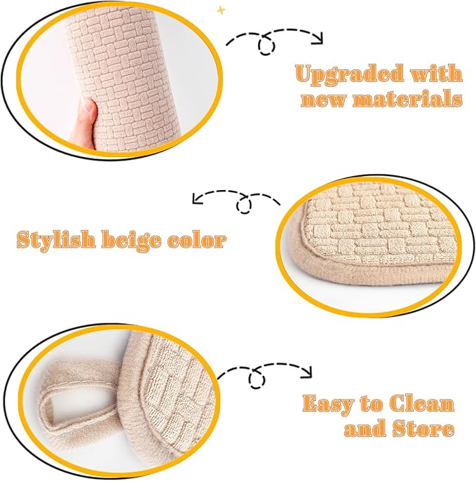 2 Pack XXL Large Microfiber Dish Drying Mat,24*17 inch Absorbent Dish Drainer Kitchen Counter,Dish Drying Pad for Countertops,Sinks,Draining Racks(Beige) - Image 4