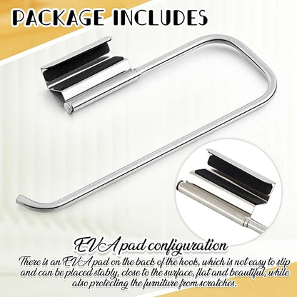 Yaocom 12.4 Inches Cabinet Door Paper Towel Holder Camper Under Sink No Drilling Paper Towel Storage and Dispenser for RV Kitchen Bathroom Laundry Room, Stainless Steel(Silver,2 Pcs)
