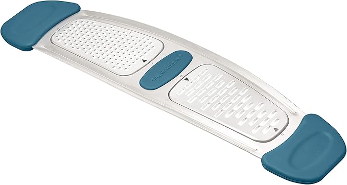 Rachael Ray Multi Stainless Steel Grater, Marine Blue, Small - Image 3
