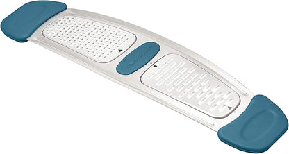 Rachael Ray Multi Stainless Steel Grater, Marine Blue, Small - Image 3