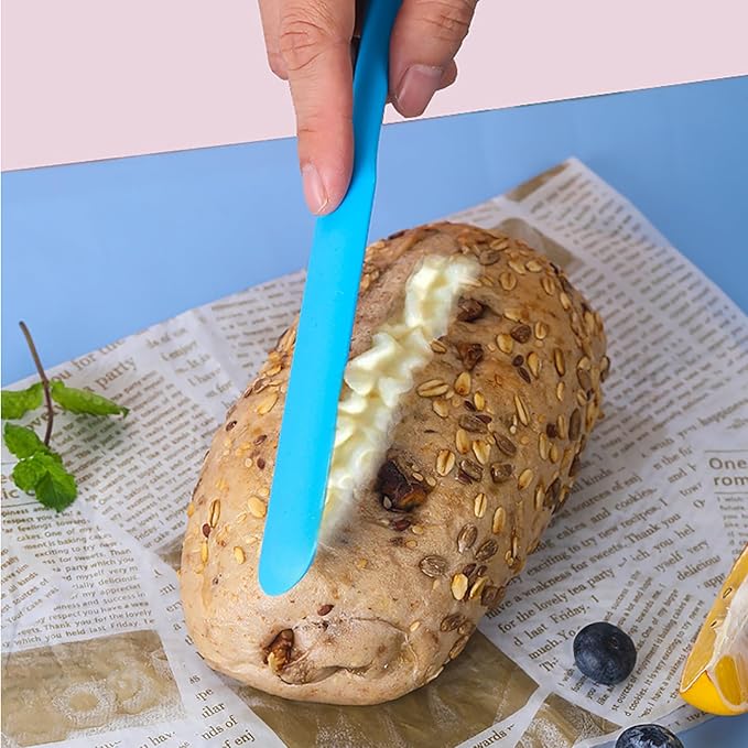 3 Pcs Jar Spatula,Sourdough Spatula with Long Handle,Silicone Skinny Spatulas Scraper for Jars - Image 5