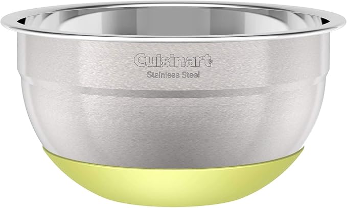 3-Piece Stainless Steel Mixing Bowls with Nonslip Base, 1.5qt, 3qt & 5qt - Image 4