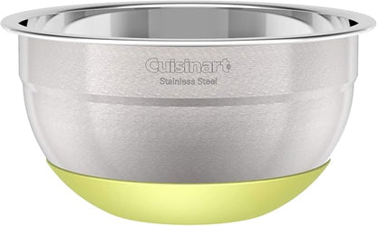 3-Piece Stainless Steel Mixing Bowls with Nonslip Base, 1.5qt, 3qt & 5qt - Image 4