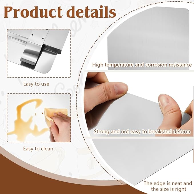Ferraycle 2 Pack 20-1/2" W x 9" H 304 Stainless Steel Fryer Splash Guard for Stove & Kitchen, Oil Splatter Screen Protection, Heavy Duty Grease Barrier for Frying, Grilling, Easy Clean, Universal Fit - Image 3