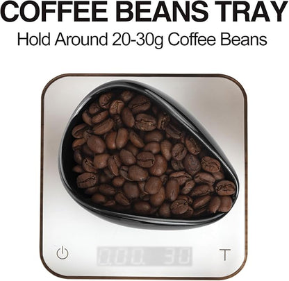 Coffee Bean Dosing Cup and Spray Bottle Set - Ceramic Espresso Accessories Kit, 8ml Static Reducing Sprayer for Cafe, Home Use | Barista-Approved Dosing Tools