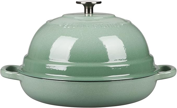 EDGING CASTING Enameled Cast Iron Dutch Oven Pot with Lid, Round Bread Oven for Homemade Sourdough Bread Baking, 6 Quart, Sage Green - Image 7