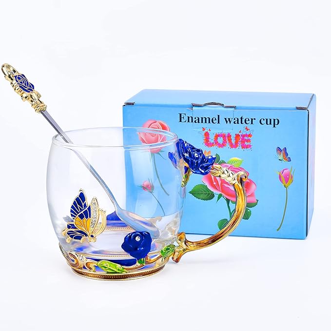OEAGO Unique Gifts for Women Mom Coffee Mugs Gifts for Women Birthday Unique Blue Tea Cup Gifts for Women Who Have Everything Womens Gifts for Christmas - Image 7