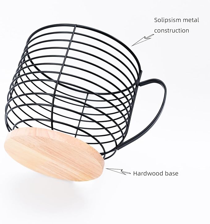 Large Capacity Coffee Pod K Cup Holders - Storage Organizer - Black Wire Rack - Coffee Bar Accessories - Image 3