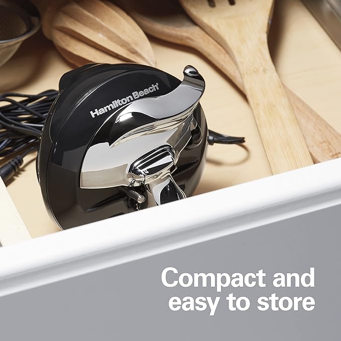 Hamilton Beach Walk 'n Cut Electric Can Opener for Kitchen, Use On Any Size, Automatic and Hand-Free, Cordless & Rechargeable, Easy Clean Removable Blade, Black (76501G) - Image 5