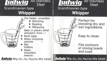 Small Whisk Mixer (Mini Whipper) 100% Made in the USA - Image 3