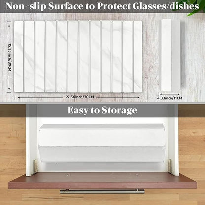 Large Stone Dish Drying Mats for Kitchen Counter, 28"(L)×16"(W) Marble-Pattern, Fast Drying Collapsible Dish Drying Mat, Eco-Friendly Absorbent Diatomaceous Earth Mats for Match Countertop - Image 2