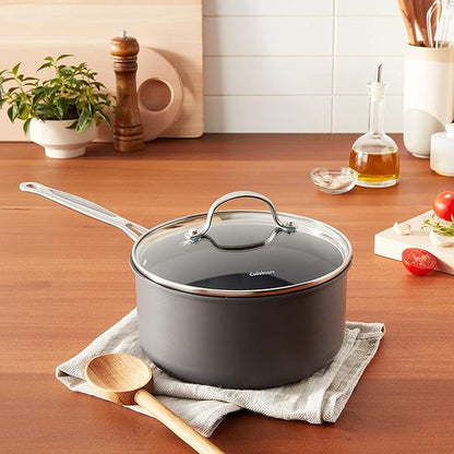 Cuisinart Chef's Classic Non-Stick 3-Quart Nonstick-Hard-Anodized, Saucepan w/Cover, 6193C-20 - Image 5