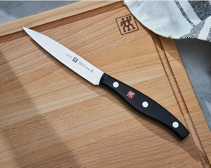 ZWILLING Twin Signature 4-inch Razor-Sharp German Paring Knife, Made in Company-Owned German Factory with Special Formula Steel perfected for almost 300 Years, Dishwasher Safe