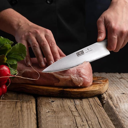 HOSHANHO Kitchen Knife in Japanese High Carbon Steel, Professional High-Class Chef's Knife 8 inch, Non-slip Ultra Sharp Cooking Knives with Ergonomic Handle - Image 6