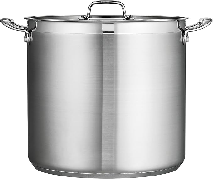 Tramontina Gourmet Stainless Steel 24-Quart Extra Large Stock Pot with Lid - Image 2