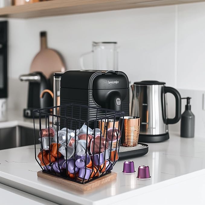 BYTEAIDREX Extra-Large Coffee Pod Holder,K Cup Holders for Counter Small Space,K Cup Storage,Coffee Pod Basket,Coffee Station Organizer, Bar Accessories. - Image 7
