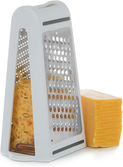 PrepSolutions 2-Way Grate & Measure – Multi-Function Grater for Shredding, Slicing & Measuring by ProgressiveInternational