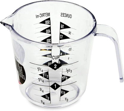 Chef Craft Select Plastic Measuring Cup, 2 Cup, Clear by ChefCraft