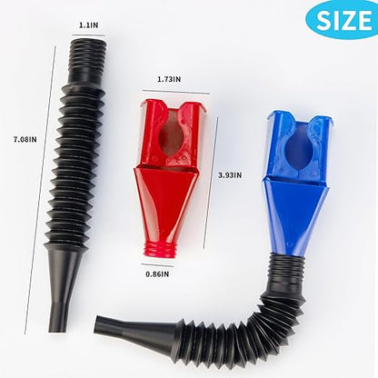 Funnels for Automotive Use,Flexible Draining Tool Snap Funnel, Retractable Automotive Fuel Funnel,Oil Snap for Cars and Motorcycles