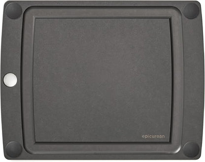 Epicurean All-In-One Cutting Board with Non-Slip Feet and Juice Groove, 11.5" × 9", Slate/Black by Epicurean