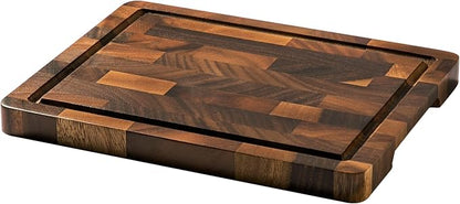 THETCHRY Walnut Wood Cutting Board for Kitchen, Small Chopping Board Portable, Compact Size for Daily Prep Stable Use, 9"x6"x0.8" by Thetchry