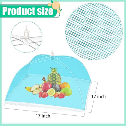 10 Pack Food Cover Tents, Pop-Up Food Tents, Foods Covers for Outdoors, Foods Mesh Cover, Reusable and Collapsible Outdoor Picnic Covers Net,Suit for Parties Picnics,BBQs, Fruit - Image 3