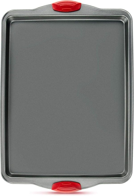 Boxiki Kitchen Nonstick Baking Sheet Pan – Heavy-Gauge Carbon Steel, Warp, Dent, and Rust-Resistant – Gourmet Rimmed Half Cookie Sheet Trays, Non-Toxic for Exceptional Baking Performance - 15x10 Inch by Boxikikitchen