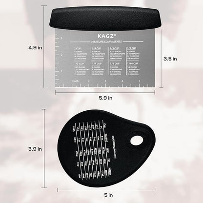 Bench Scraper & Chopper - Multifunctional Dough Scraper with Silicone Bowl Scraper, Sturdy Stainless Steel Dough Cutter for Baking, Pastry Cutter for Bread Pizza Cake with Measuring Scale - Image 4