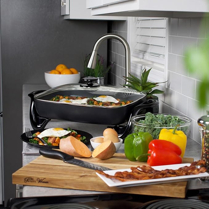 Presto 06852 16-Inch Electric Skillet with Glass Cover - Image 5