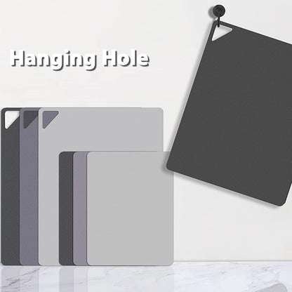 WK Flexible Plastic Cutting Boards for Kitchen Set of 6, Non Slip Cutting Board Mats with Hole, Cutting Boards for Meat, BPA Free, Dishwasher Safe, Multi Size - Image 6