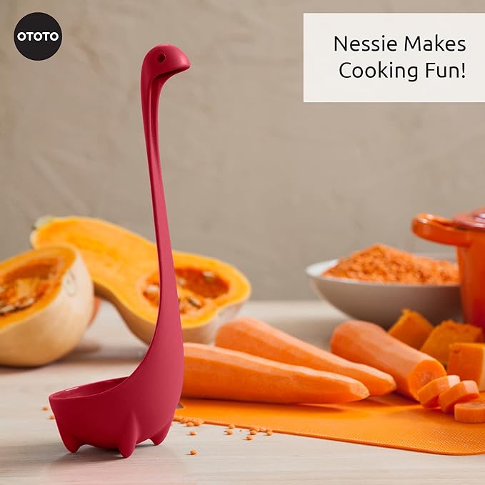 The Original Nessie Ladle by OTOTO - Soup Ladle, Cute Gifts, Funny Kitchen Gadgets, Loch Ness design, Cooking Gifts for Mom - Cute and Practical Kitchen Utensils - Unique Gifts for Women, Mothers Day - Image 5