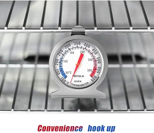 Oven Thermometer 2 Pack 50-300°C/100-600°F, Oven Grill Fry Chef Smoker Thermometer Instant Read Stainless Steel Thermometer Kitchen Cooking Thermometer - Image 4
