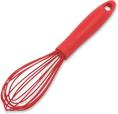 Chef Craft Premium Silicone Wire Cooking Whisk, 10.5 Inch, Red by ChefCraft