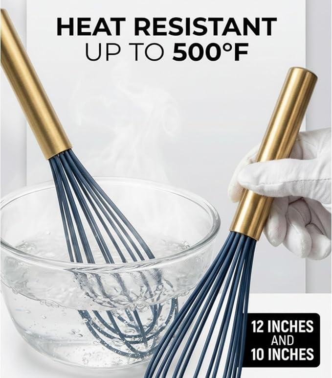 Farberware Professional Silicone Mini Whisks, Set of 2 (Blue) - Image 5