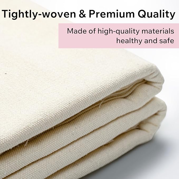 Pottery Tablecloth-Heavy Duty Linen Cotton Blend, 62x39 Inches, High Absorbency Textured Surface for Pottery Making, Oil Painting, Various Handmade Crafts (2PCS)