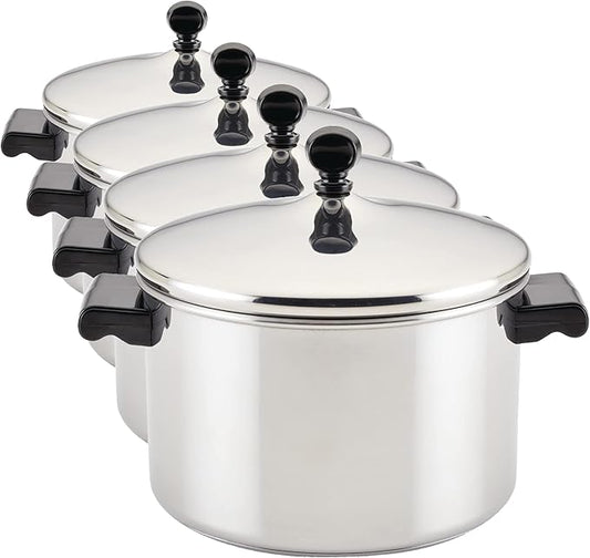 Farberware Classic Stainless Steel 4-Quart Covered Saucepot - - Silver (Pack of 4) by Farberware