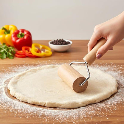 2 Pack Small Rolling Pin Wooden Dough Roller Pizza French Mini Baking roller Set for Cooking Pastry Bread Cookie Dumpling Tortilla Christmas DIY Bake Home Kitchen Utensils Professional