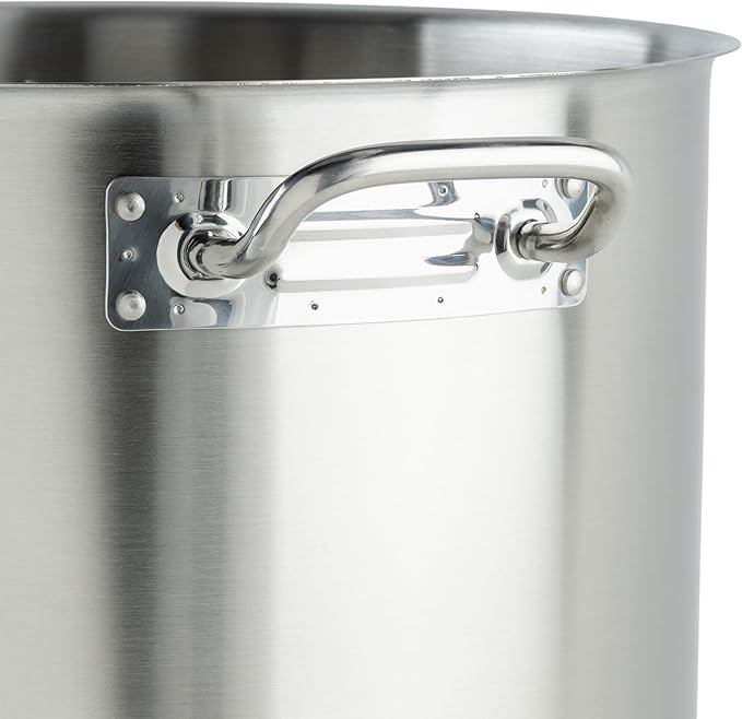 Winware SST-40 Stainless Steel 40 Quart Stock Pot with Cover - Image 3