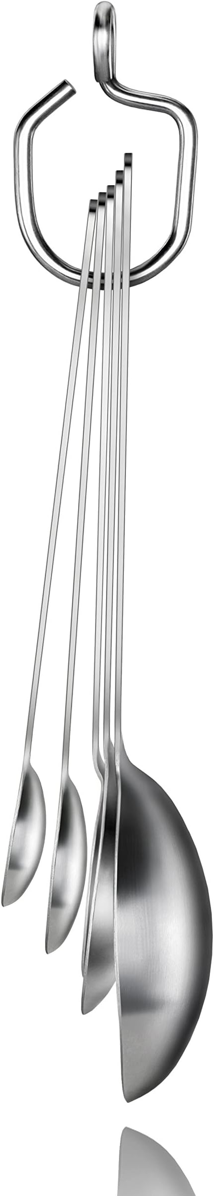 New Star Foodservice 43129 18/8 Stainless Steel Measuring Spoons (Set of 5), Silver - Image 2