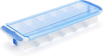 GoodCook Touch Prep and Freeze Ice Tray, 2-oz. Cubes, Stackable with Slide-off Cover by GoodCook