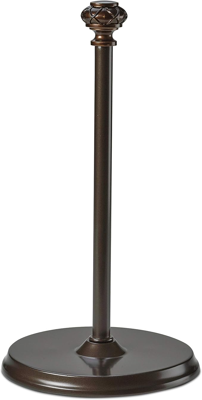 Paper Towel Holder Stand for Countertop, Decorative Freestanding Paper Towel Holder with Non-Slip Weighted Base, Heavy-Duty & Durable, Fits Regular & Jumbo Rolls, Oil Rubbed Bronze - Image 9