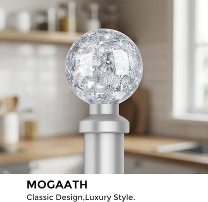 Paper Towel Holder Countertop Silver, Unique Silver Ball Decor,Brass Paper Towel Holder for Kitchen - Sturdy, Durable, and Elegant Home Decor for Kitchen