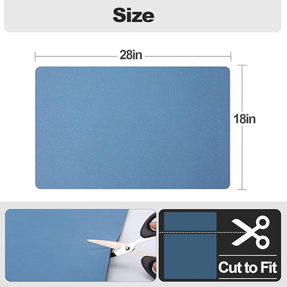 Ecotrim - Dish Drying Mat for Kitchen Counter | Coffee Bar Mat for Countertops | Heat Resistant Drainer Mat with Non-slip Rubber Backed | Hide Stain Kitchen Absorbent Draining Mat | Blue 18"x28" - Image 6