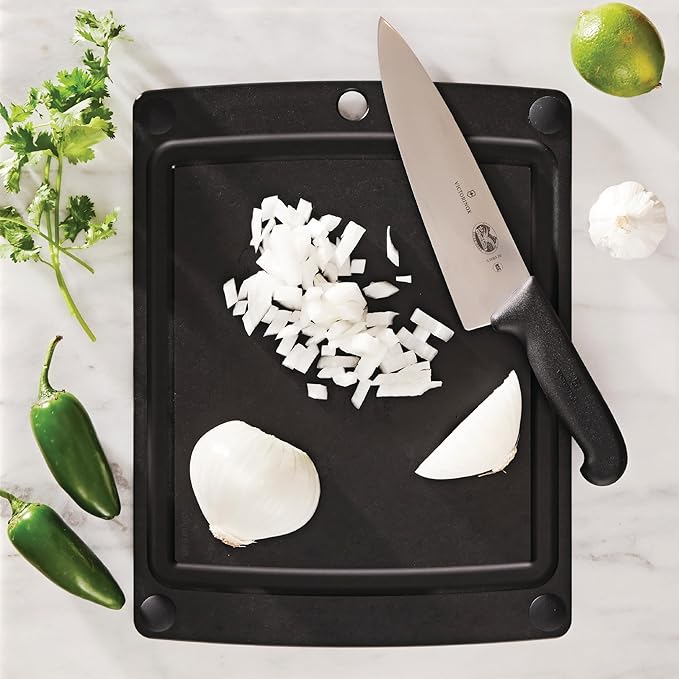 Epicurean - 505-151102003 Epicurean All-In-One Cutting Board with Non-Slip Feet, 14.5" × 11.25", Slate/Black - Image 2