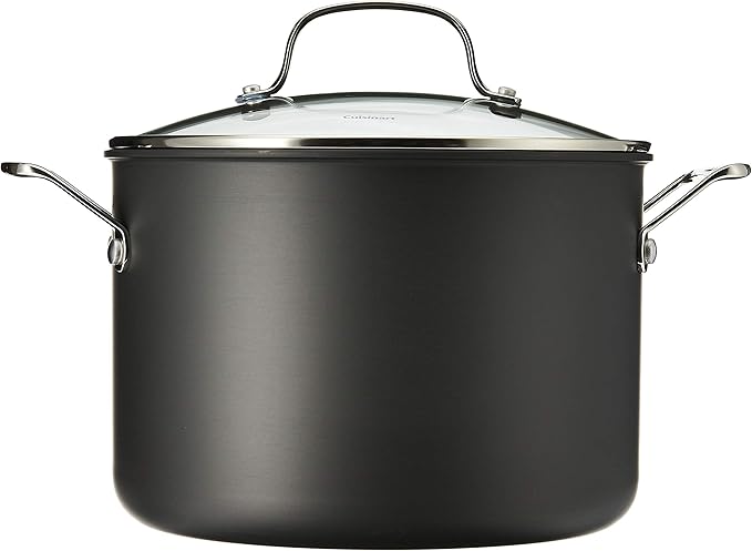 Cuisinart Chef's Classic Nonstick Hard-Anodized 8-Quart Stockpot with Lid,Black