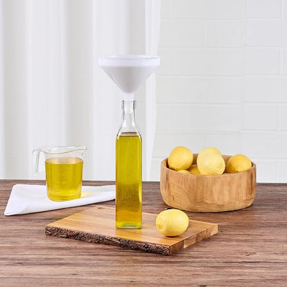Restaurantware-Met Lux 16-ounce Plastic Funnel, 1 Plastic Funnel - Precise Spout, White Pouring Tool, Wide Spout, For Transferring Ingredients - Image 4