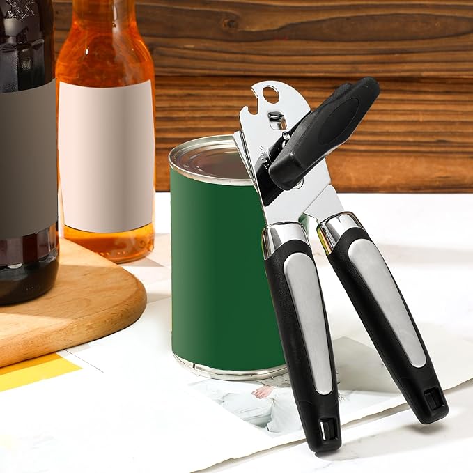 Gisafai 12 Pcs Manual Can Opener with Sharp Blade Smooth Edge Multifunctional Kitchen Gadget Handheld Openers Oversized Handheld Knob Can and Bottle Animals - Image 6