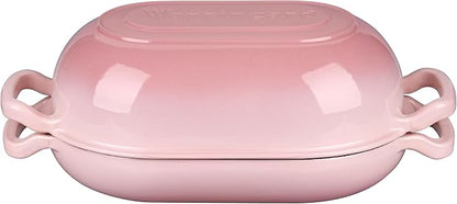 VORRINGARD Enameled Cast Iron Sourdough Bread Oven, Dutch Oven, Loaf Cast Iron Bread Pan for Homemade Bread Baking, Meatloaf Pan with Lid, 5QT, Pink - Image 7